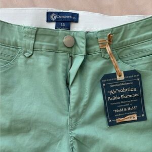 Democracy Green Ankle Skimmer Pants